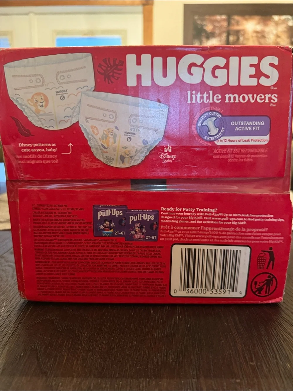 Huggies Little Movers Size 6 Diapers - Pink/Red Pack